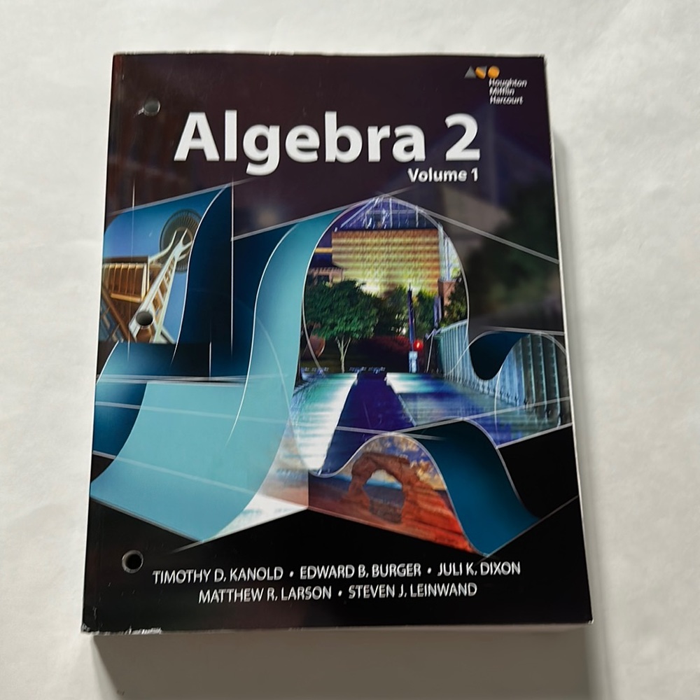 Houghton Mifflin Harcourt Algebra 2 Volume 1